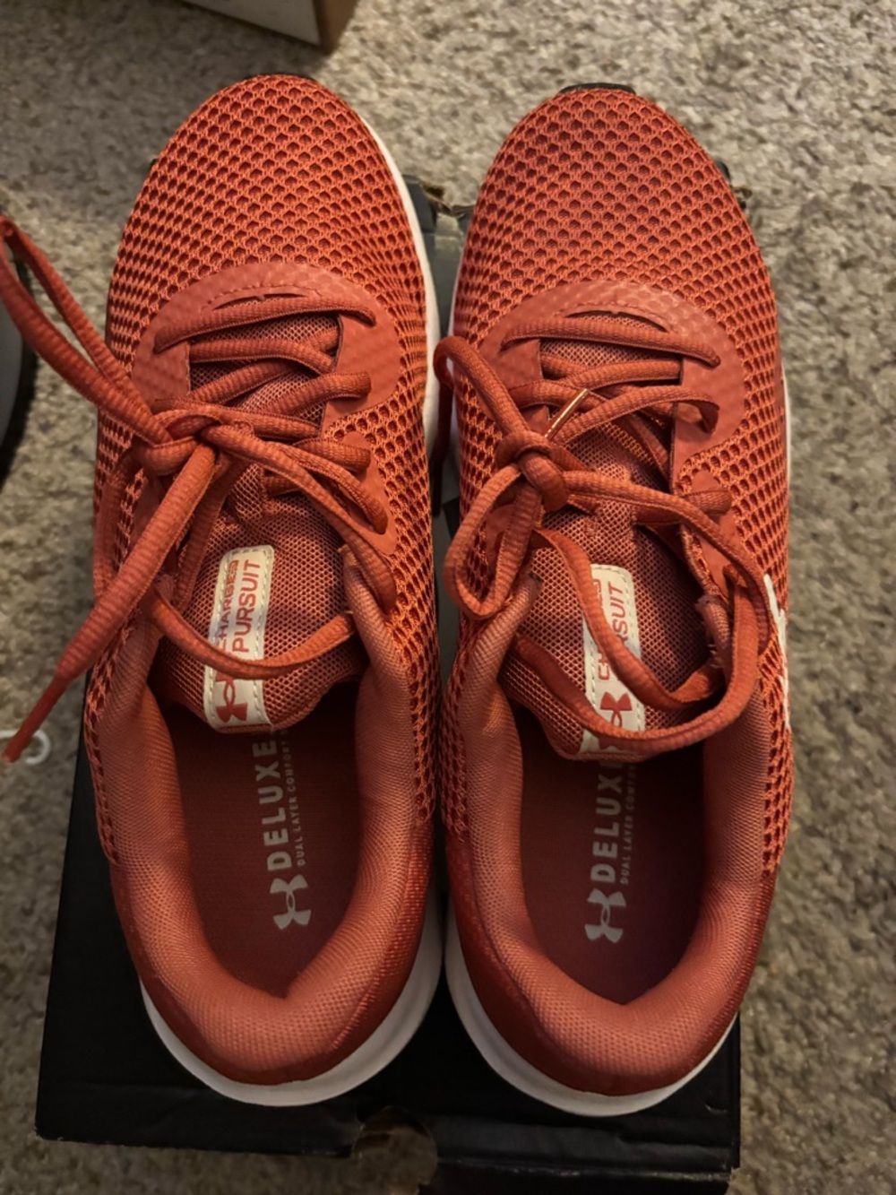 Under Armour Orange Mesh Training Sneakers